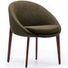 Upholstered Dining Chair with Wooden Legs - Modern Design for Luxury Restaurants and Hotels image 7