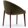 Upholstered Dining Chair with Wooden Legs - Modern Design for Luxury Restaurants and Hotels image 7