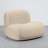 Modern Minimalist Curved Design Velvet Upholstered Armchair - Comfort and Contemporary Style - Büba image 7