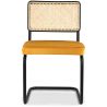 Dining Chair - Upholstered in Velvet - Wood & Rattan - New Edition - Puila image 7