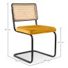 Dining Chair - Upholstered in Velvet - Wood & Rattan - New Edition - Puila image 7