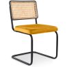 Dining Chair - Upholstered in Velvet - Wood & Rattan - New Edition - Puila image 7