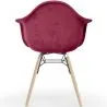 Velvet Dining Chair - Scandinavian Design and Wooden Legs - Nordika image 7