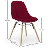Velvet Dining Chair - Scandinavian Design and Wooden Legs - Skögur image 7