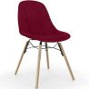 Velvet Dining Chair - Scandinavian Design and Wooden Legs - Skögur image 7