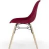 Velvet Dining Chair - Scandinavian Design and Wooden Legs - Skögur image 7