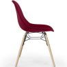 Velvet Dining Chair - Scandinavian Design and Wooden Legs - Skögur image 7