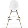 Velvet Bar Stool - Scandinavian Design and Wooden Legs - Skögur image 7