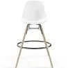 Velvet Bar Stool - Scandinavian Design and Wooden Legs - Skögur image 7