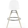 Velvet Bar Stool - Scandinavian Design and Wooden Legs - Skögur image 7