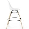 Velvet Bar Stool - Scandinavian Design and Wooden Legs - Skögur image 7