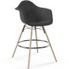 Velvet Bar Stool - Scandinavian Design and Wooden Legs - Nordika image 7