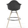 Velvet Bar Stool - Scandinavian Design and Wooden Legs - Nordika image 7