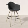 Velvet Bar Stool - Scandinavian Design and Wooden Legs - Nordika image 7