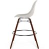 Velvet Bar Stool - Scandinavian Design and Dark Wood Legs - Skögur image 7