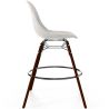 Velvet Bar Stool - Scandinavian Design and Dark Wood Legs - Skögur image 7