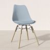 Dining Chair with Cushion - Scandinavian Design and Wooden Legs - Skögur image 7