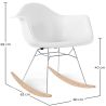 Rocking Chair - Scandinavian Design - Wooden and Metal Legs - Nordika image 7