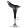 Buy Swivel Bar Stool with Backrest - Modern Black 49736 at Privatefloor