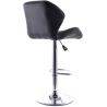 Buy Swivel Design Bar Stool with Backrest- Back White 49746 in the Europe