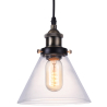 Buy Edison large crystal lampshade pendant lamp Bronze 50875 - in the EU