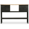 Buy Industrial console table 2 drawers metal Black 51318 - in the EU