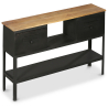 Buy Industrial console table 2 drawers metal Black 51318 at Privatefloor