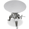 Buy Vintage industrial silver side table metal Silver 51324 at Privatefloor