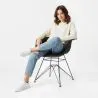 Dining Chair - Scandinavian Design and Black Metal Legs - Nordika image 7