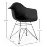 Dining Chair - Scandinavian Design and Black Metal Legs - Nordika image 7