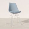 Dining Chair with Cushion - Scandinavian Design and Black Metal Legs - Skögur image 7