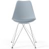 Dining Chair with Cushion - Scandinavian Design and Black Metal Legs - Skögur image 7