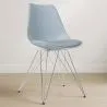 Dining Chair with Cushion - Scandinavian Design and Metal Legs - Skögur image 7