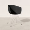 Dining Chair - Scandinavian Design - Chrome Legs - Polin image 7