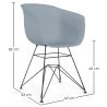 Dining Chair - Scandinavian Design - Black Legs - Polin image 7