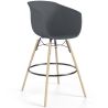 Bar Stool - Scandinavian Design - Natural Wood Legs - Melania image 7