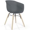 Dining Chair - Scandinavian Design - Natural Wood Legs - Polin image 7