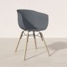Dining Chair - Scandinavian Design - Natural Wood Legs - Polin image 7