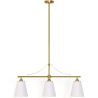 Aged Gold Metal Ceiling Pendant Lamp with 3 Shades - Bubles image 7