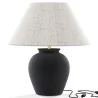 Vintage Table Lamp - Ceramic Base and Fabric Shade - Luno image 7