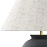 Vintage Table Lamp - Ceramic Base and Fabric Shade - Luno image 7