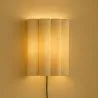 Wall Lamp with Fabric Shade and Aged Gold Structure - Treya image 7