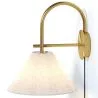 Vintage Gold Wall Lamp with Plug and Switch - Boly image 7