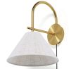 Vintage Gold Wall Lamp with Plug and Switch - Boly image 7