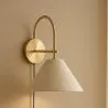 Vintage Gold Wall Lamp with Plug and Switch - Boly image 7