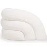 Sofa 2 m Curved in White Bouclé Fabric - 3-Seater – Modern and Elegant Design – Ashton image 7