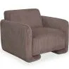 Armchair Upholstered In Velvet Corduroy – Modern Design - November image 7
