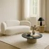Curved Sofa Upholstered In White Bouclé – Modern And Elegant Design - Sorela image 7