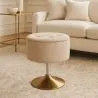 Stool With Storage Upholstered In Chenille - Tony image 7