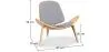 Designer armchair - Scandinavian armchair - Fabric upholstery - Lucy image 7